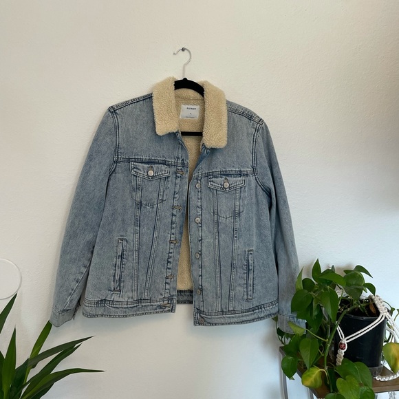 Old Navy Jackets & Blazers - Sherpa lined denim jacket